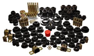 Jeep Wrangler Suspension Bushing Kit - Energy Suspension - Hyper-Flex System with 1in Body Lift Kit - Black - `97-`06